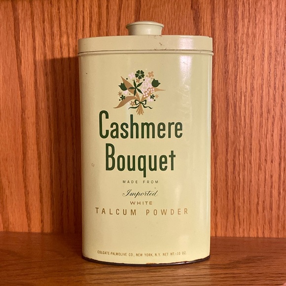 Vintage Cashmere Bouquet Talcum Powder Tin With Partial Powder - Picture 13 of 16